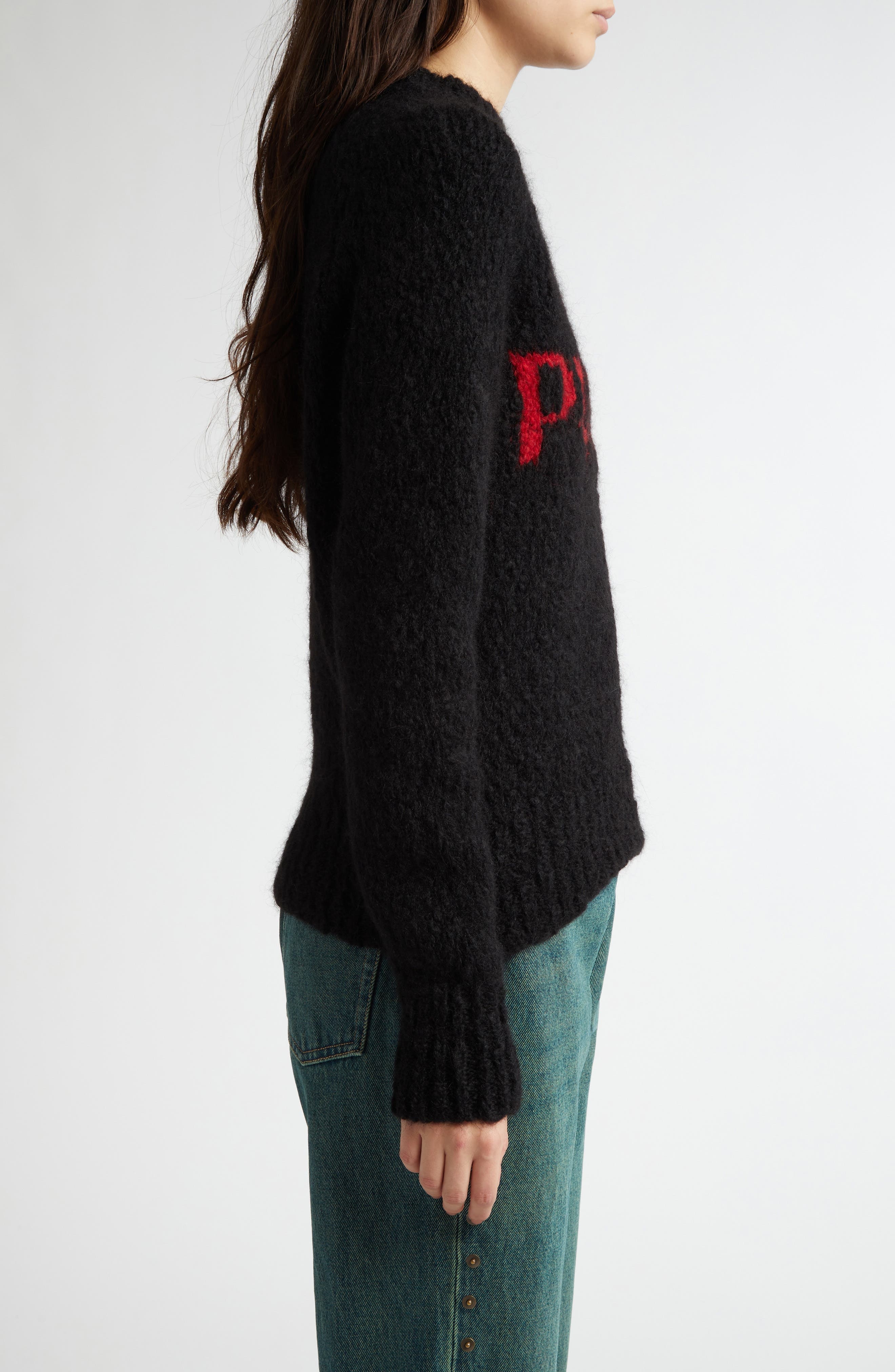 Paloma Wool Solo Graphic Sweater in Black at Nordstrom - 4