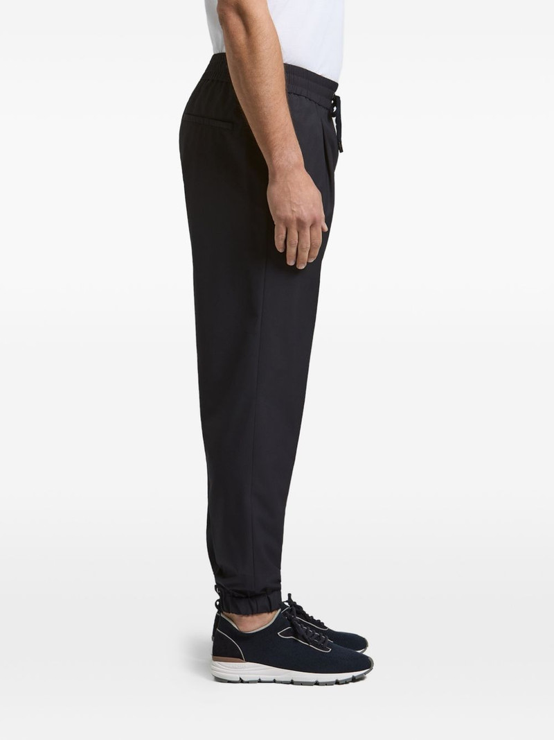 PESERICO drawstring-waist zip-cuff track pants outlook