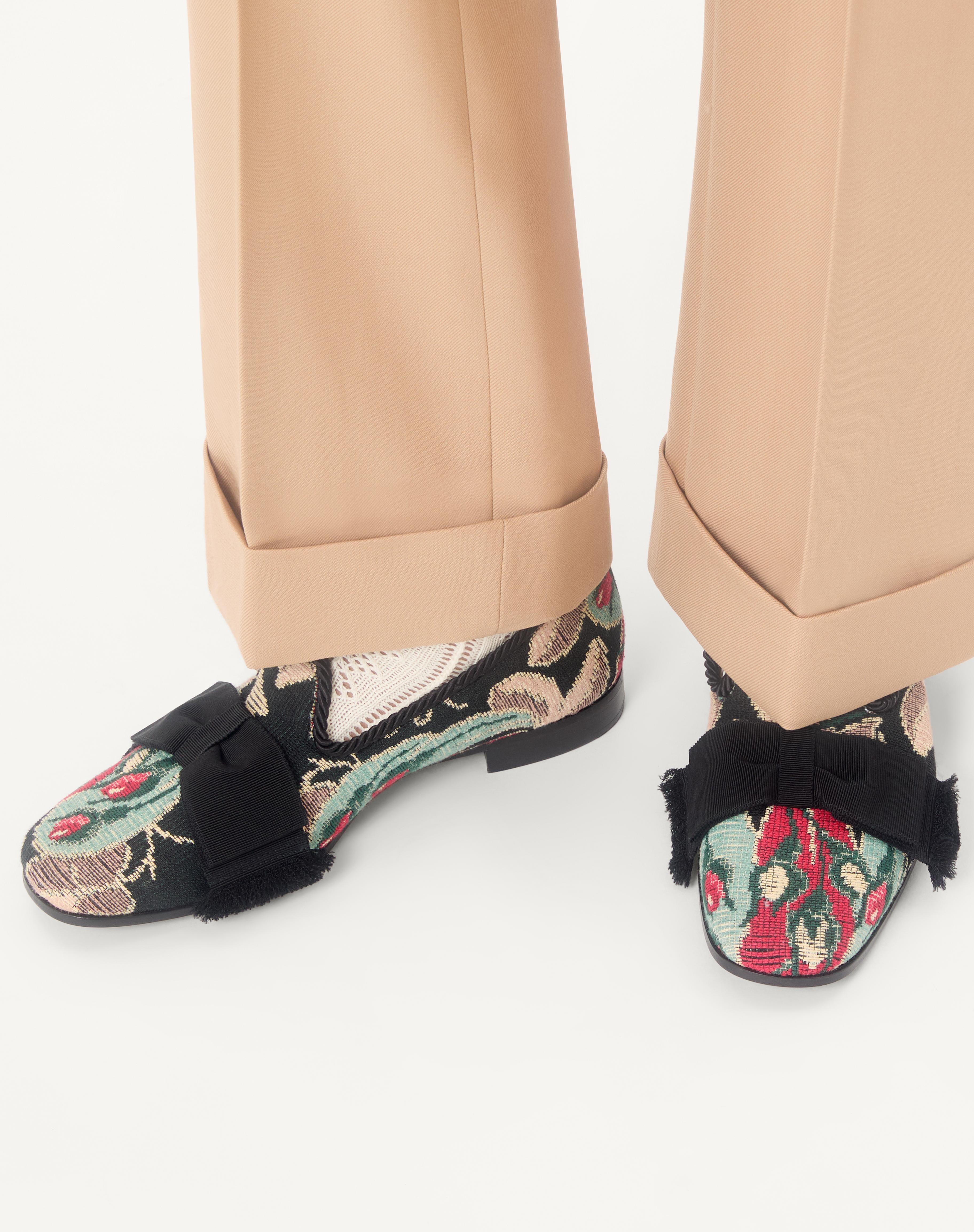 BOWOW LOAFER IN JACQUARD FABRIC - 2