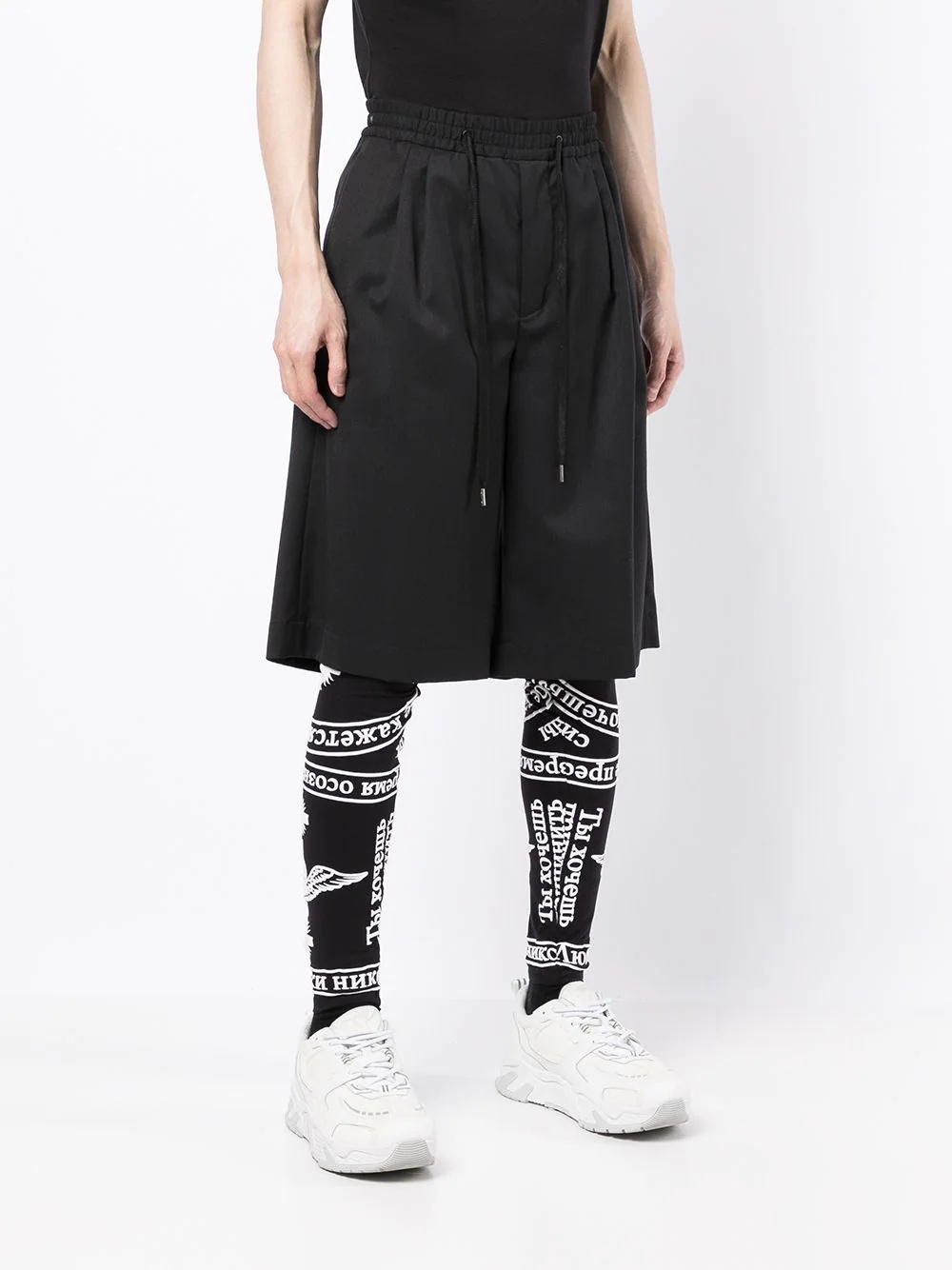 church print leggings - 4