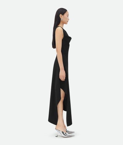 Bottega Veneta Stretch Cotton Asymmetric Midi Dress outlook