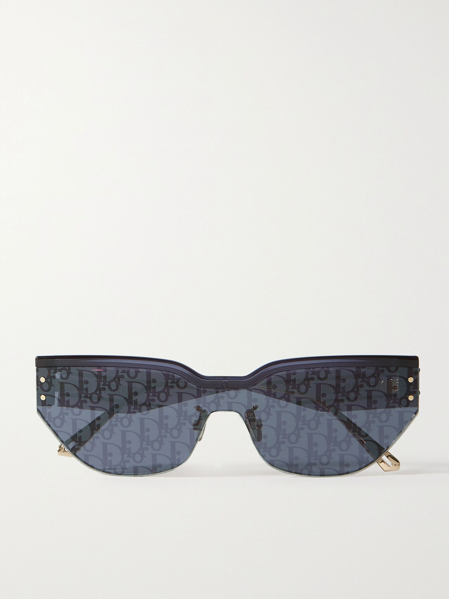 DiorClub M3U D-frame acetate and gold-tone sunglasses Blue - 1