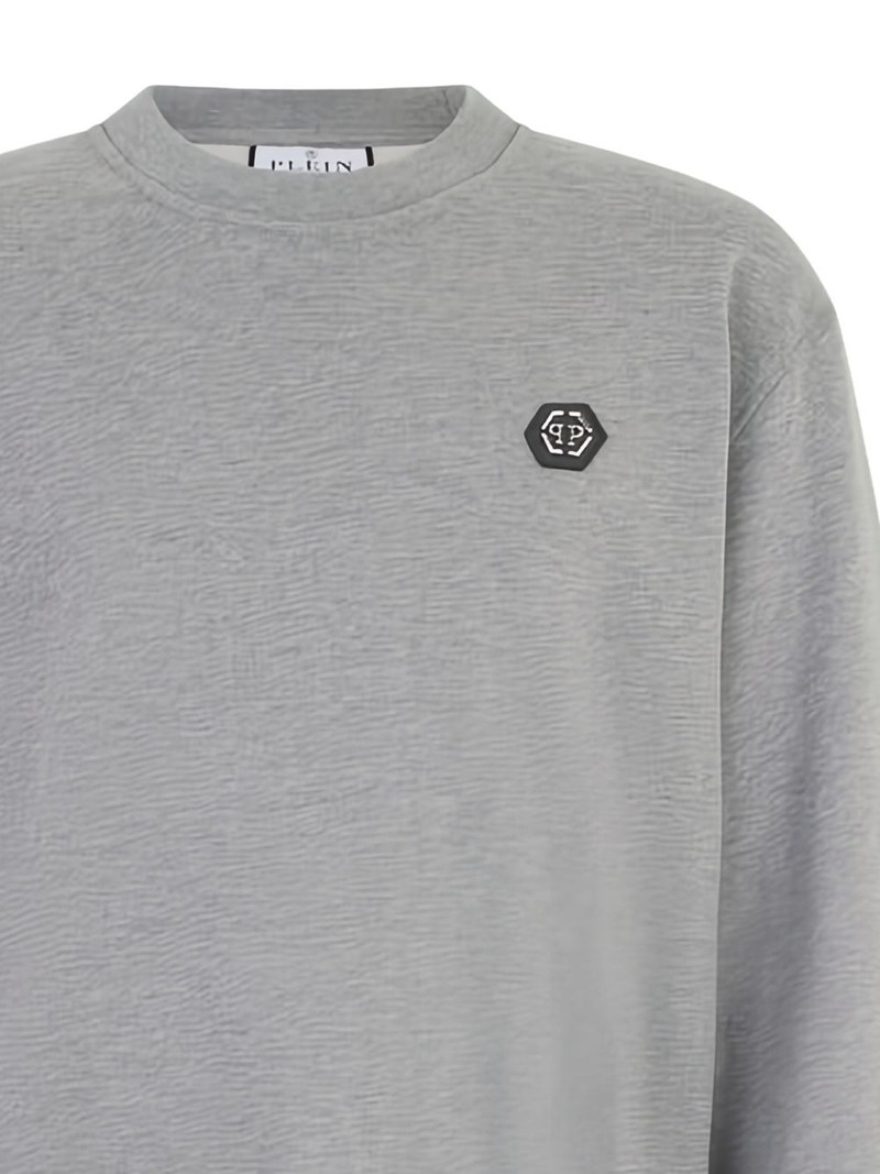 PHILIPP PLEIN logo patch sweatshirt outlook