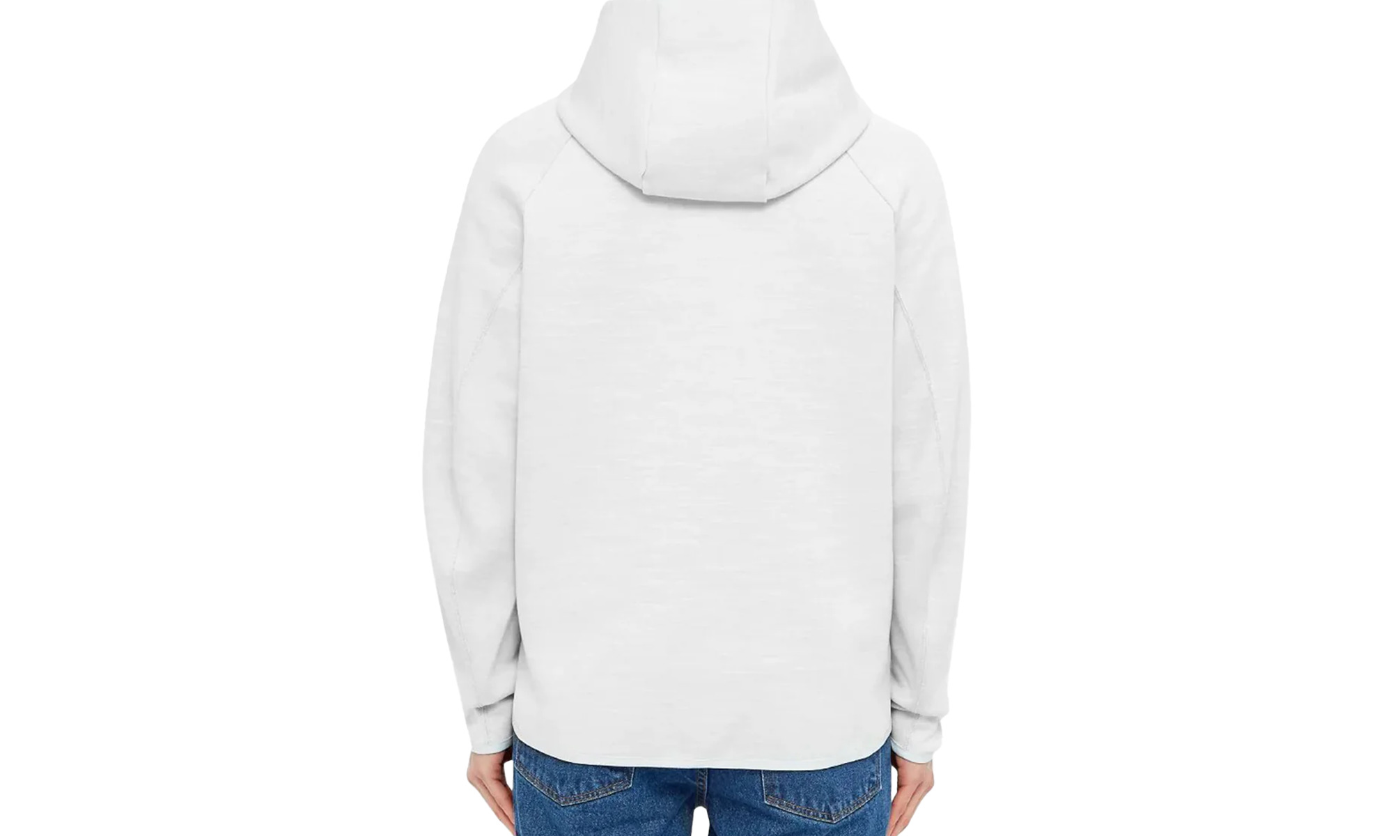 Sportswear Heathered Tech Fleece Full-zip Hoodie "Pure Platinum" - 2