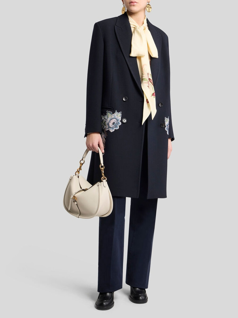 Etro DOUBLE-BREASTED COAT WITH FLORAL EMBROIDERY outlook