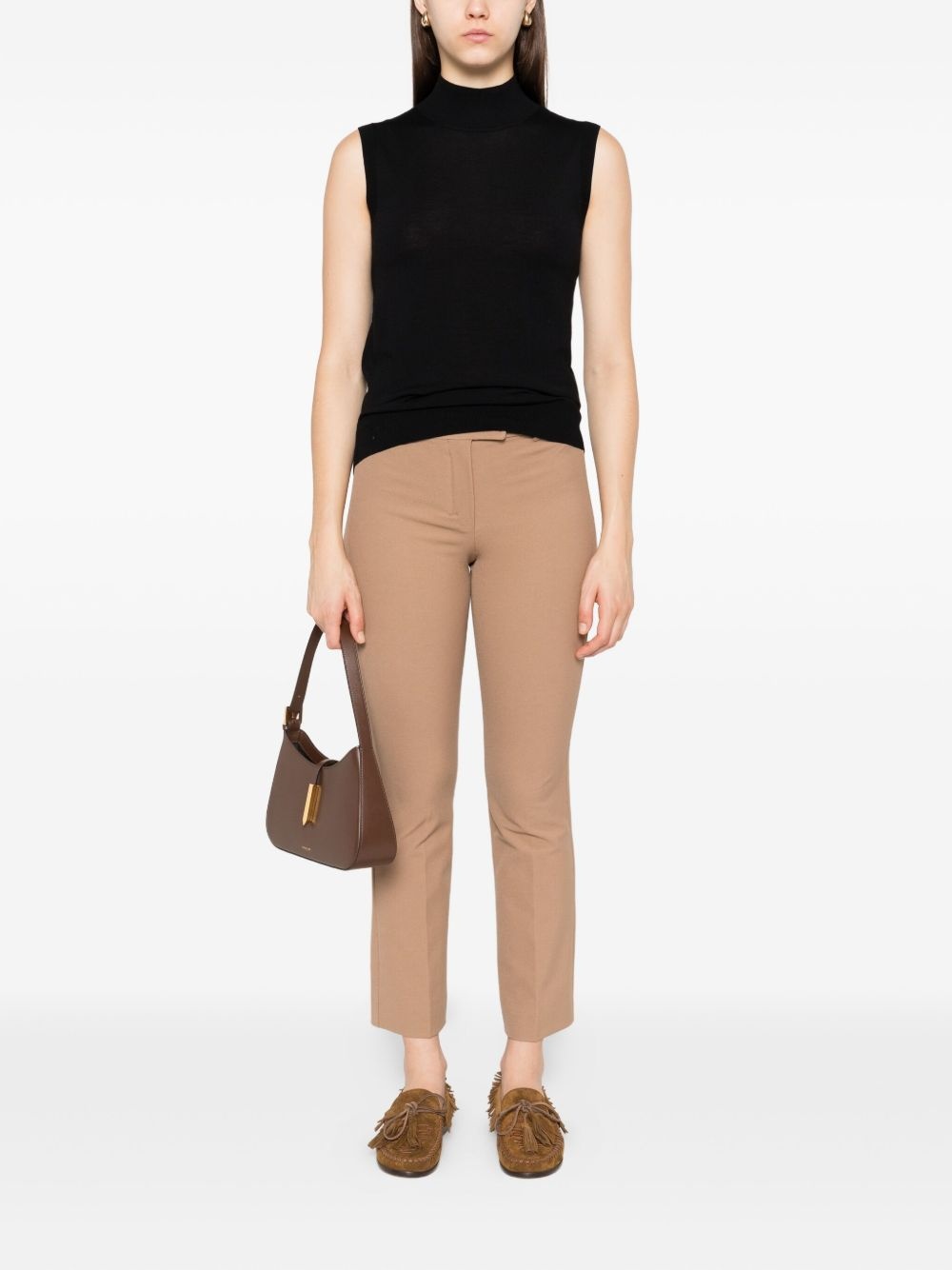 high-neck sleeveless top - 2