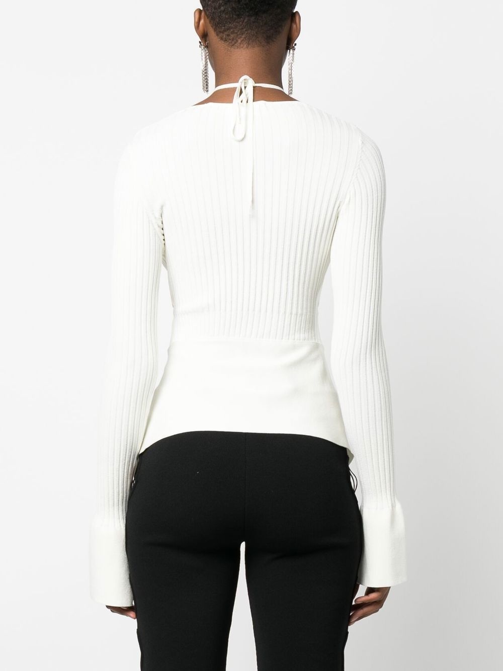 asymmetric cut-out top - 4