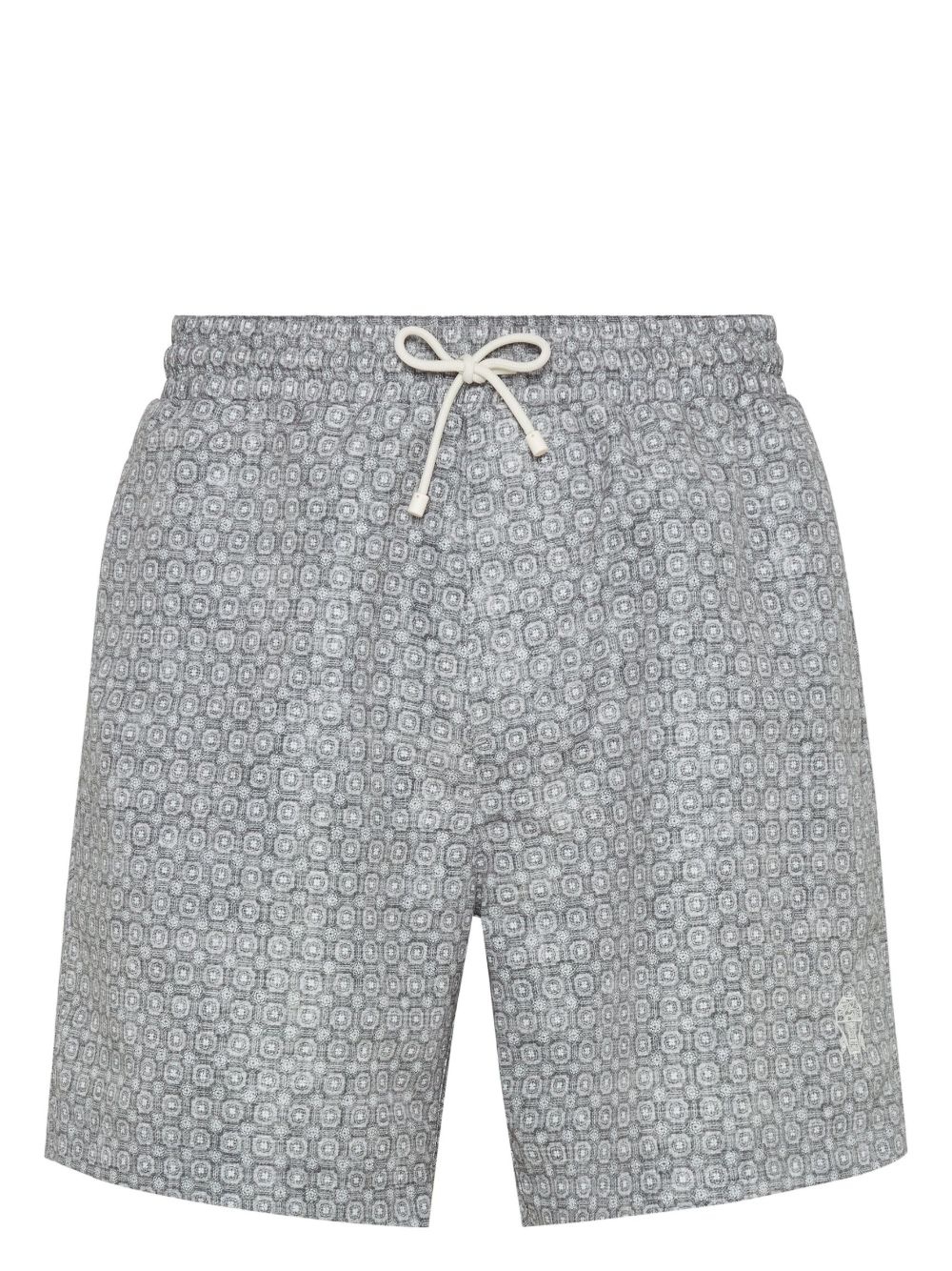 graphic-print swim shorts - 1