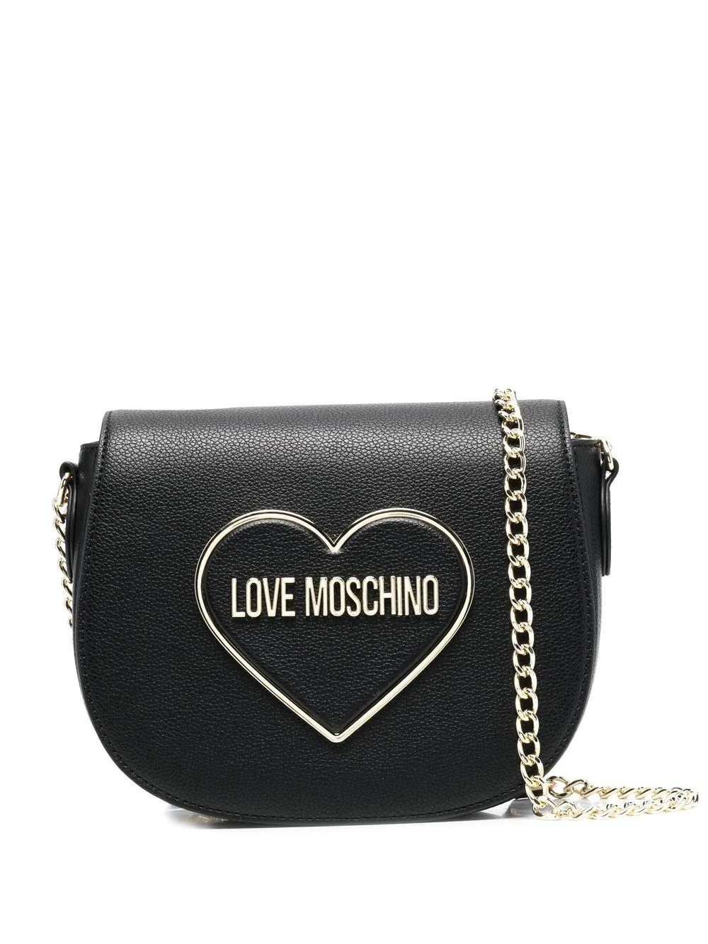 heart logo-plaque crossbody bag - 1