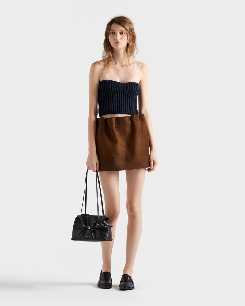 Prada Wool and cashmere bandeau top with pendant outlook