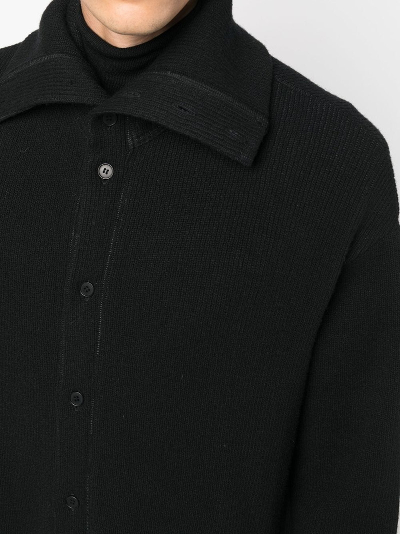 fine-knit ankle-length coat 5
