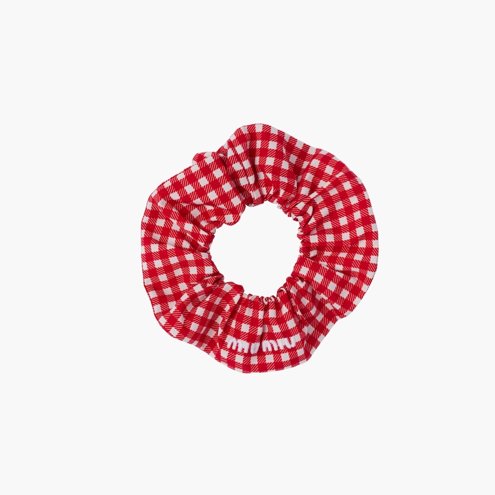 Printed faille scrunchie - 1