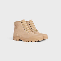 CELINE PATAPANS LACE-UP BOOT in CANVAS | REVERSIBLE