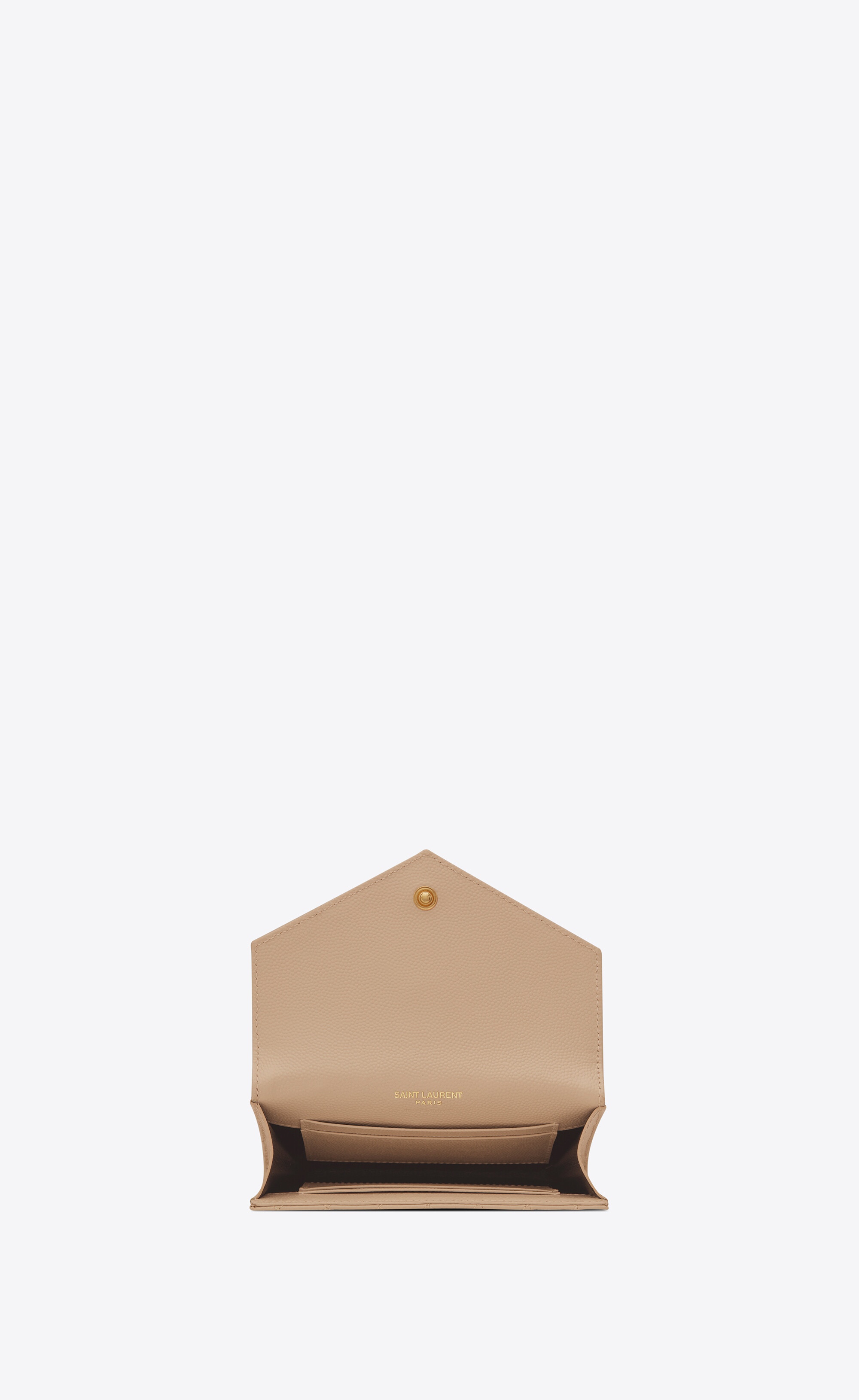 envelope small envelope wallet in mix matelassé grain de poudre embossed leather - 4