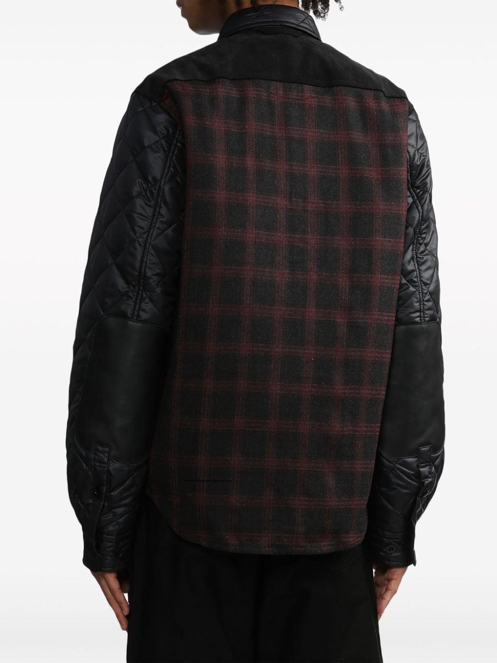 Junya Watanabe MAN long-sleeve quilted shirt | REVERSIBLE