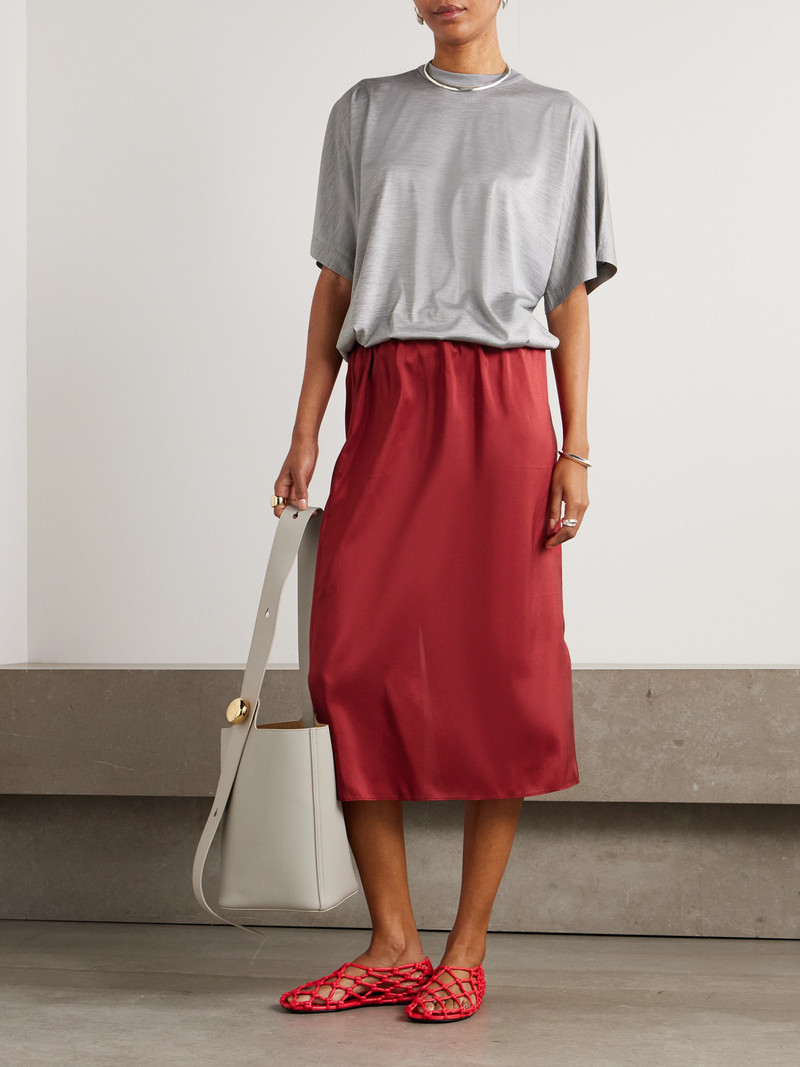 Carven Silk-satin Midi Skirt outlook