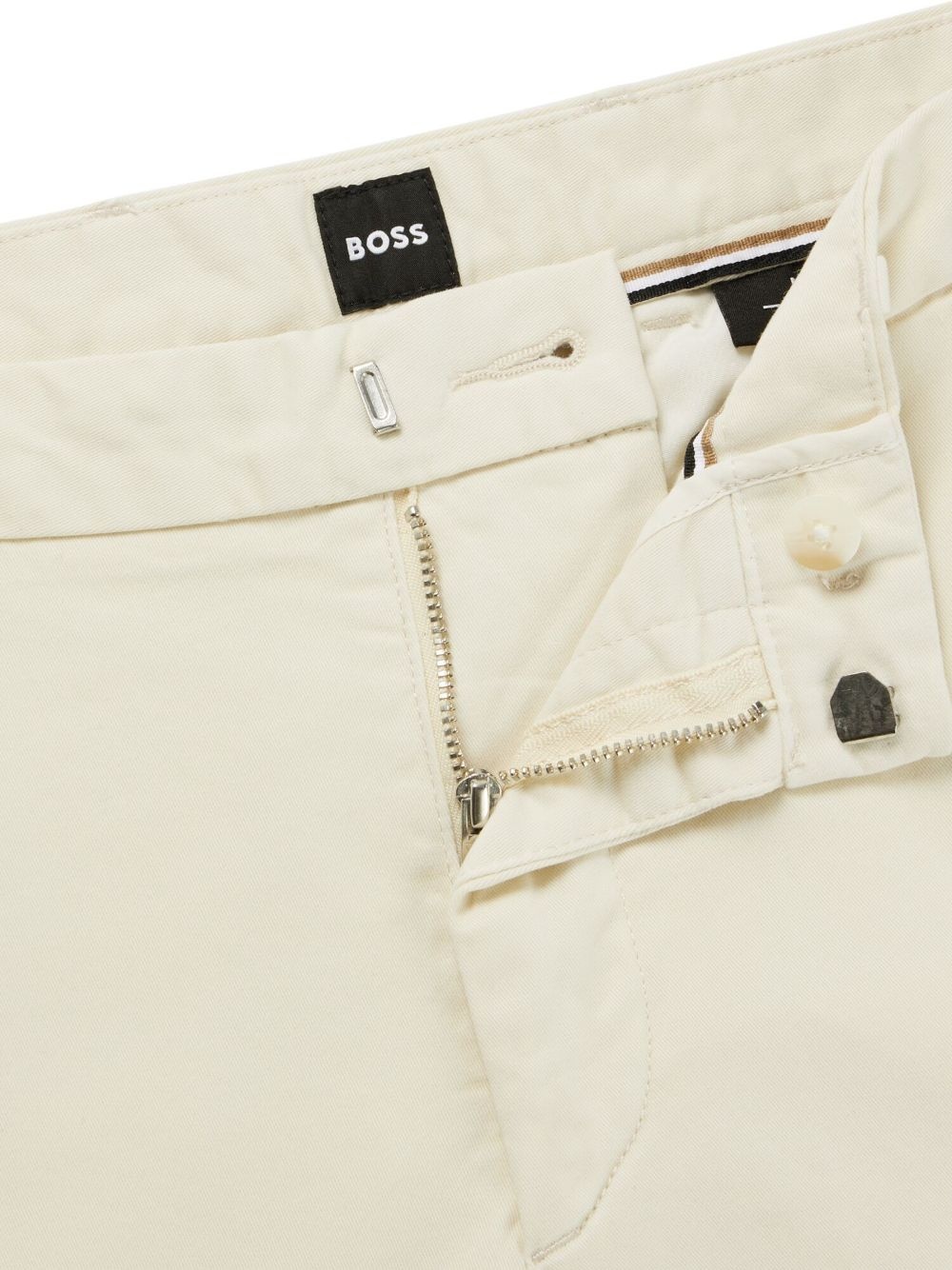mid-rise slim-cut trousers - 6