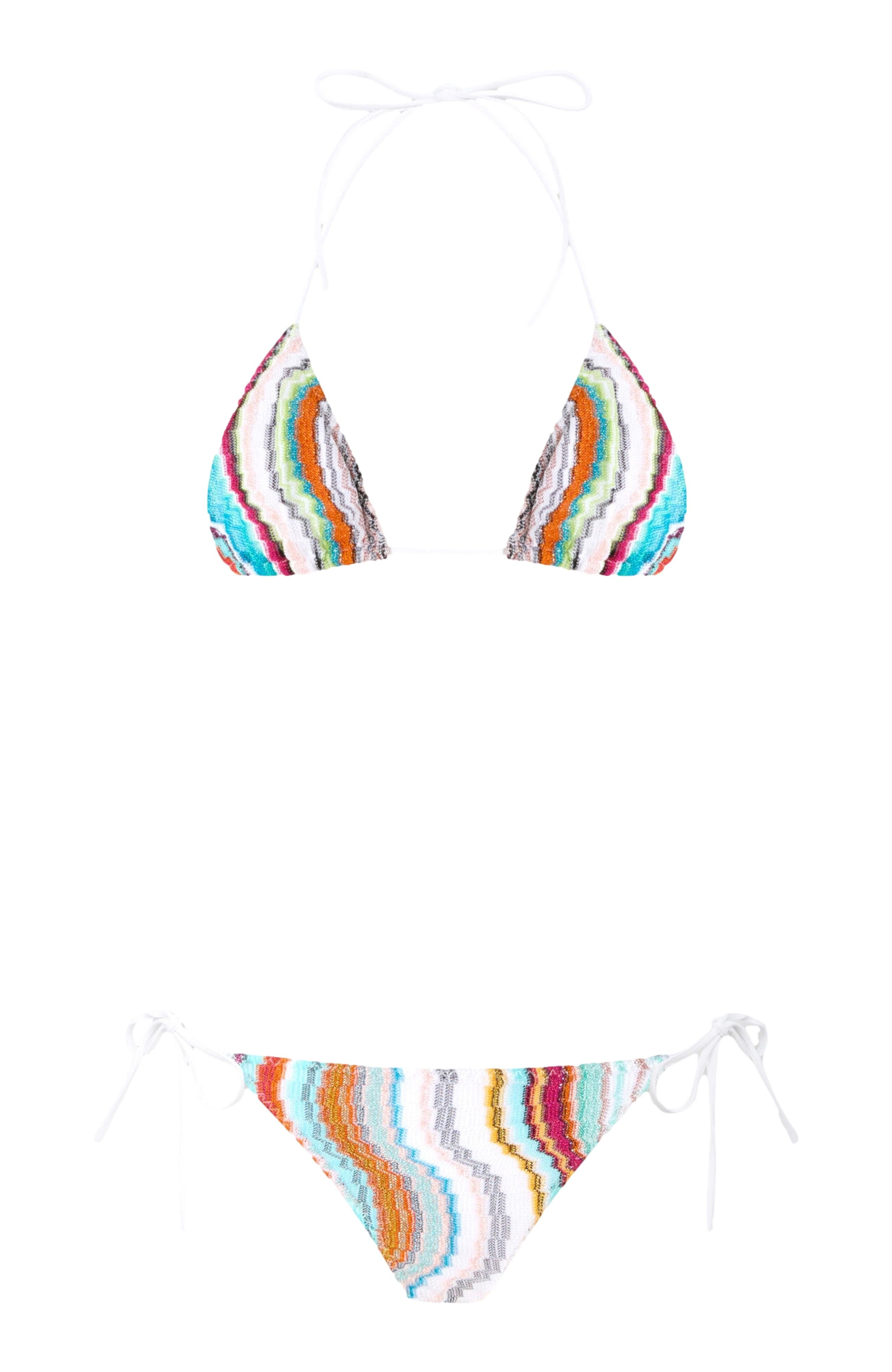 Missoni Triangle Bikini With Lamé Wave Motif in Multicoloured at Nordstrom - 2
