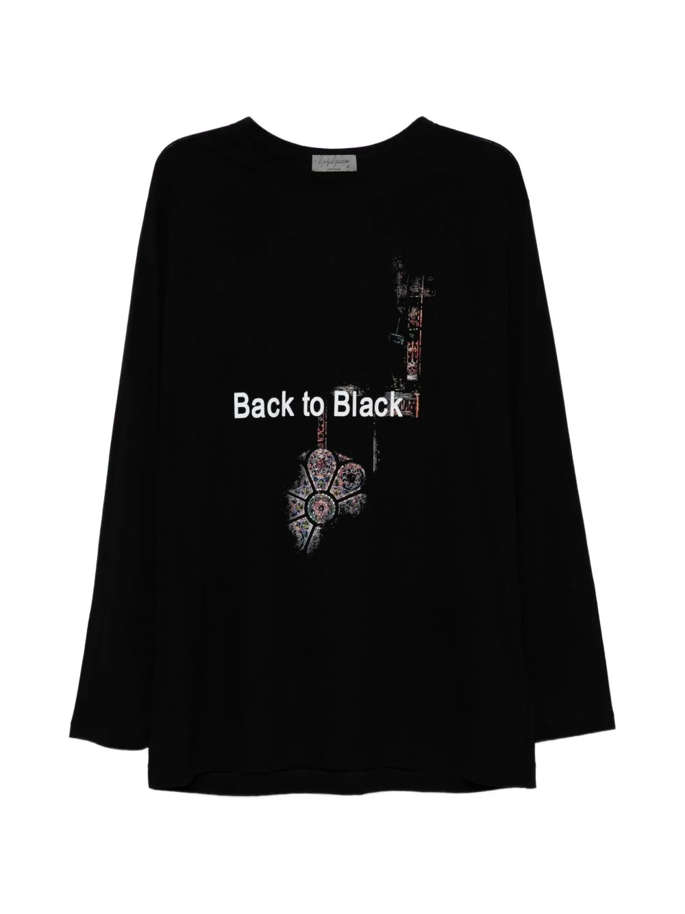 printed long-sleeve T-shirt - 1