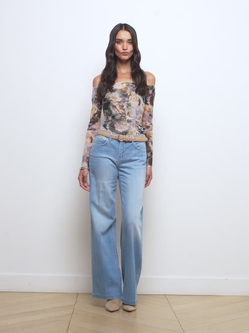 Joanne Low-Rise Wide-Leg Jean - 7