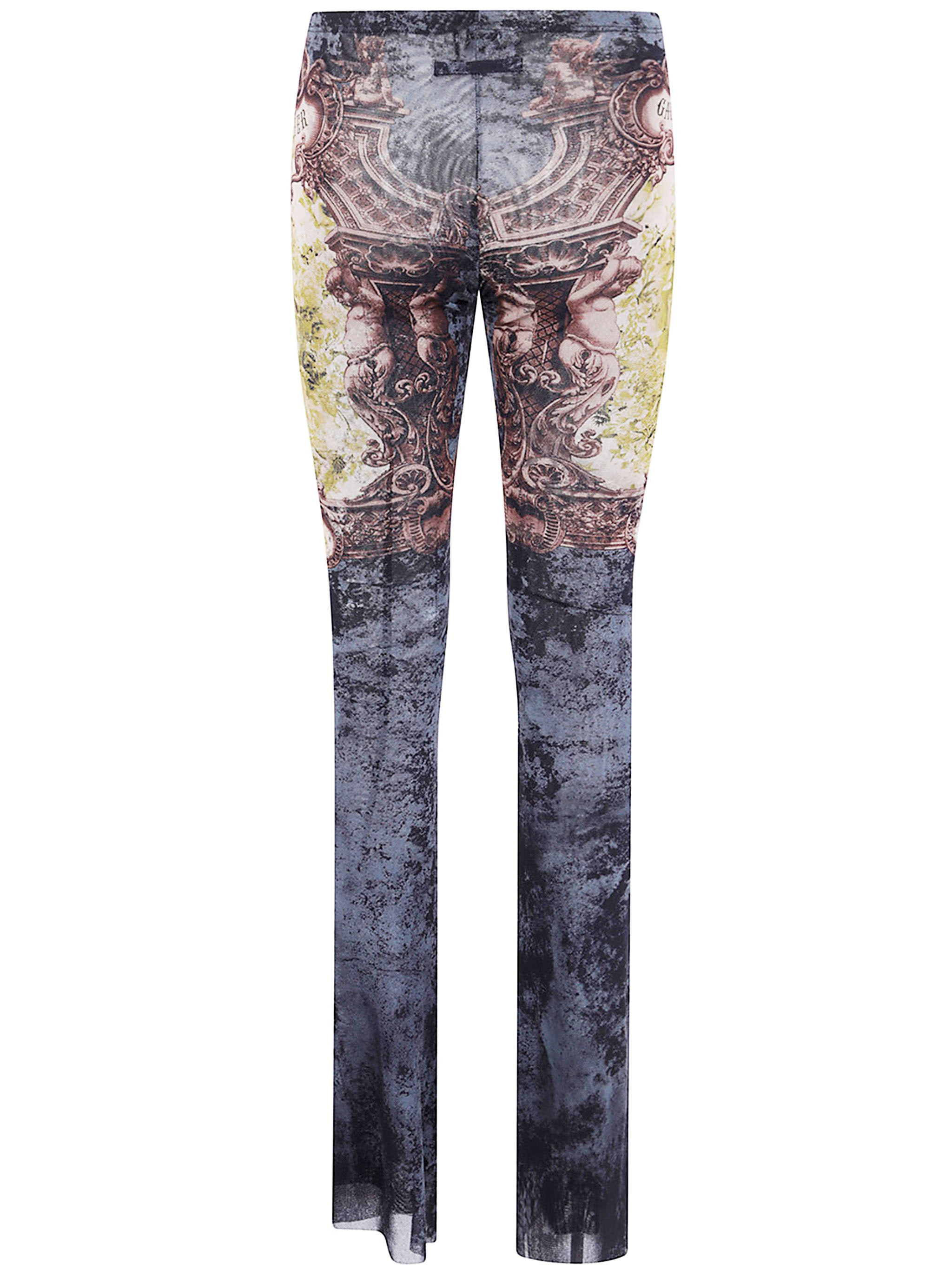 Jean Paul Gaultier Women Mesh Trouser Printed "Médaillon" - 2