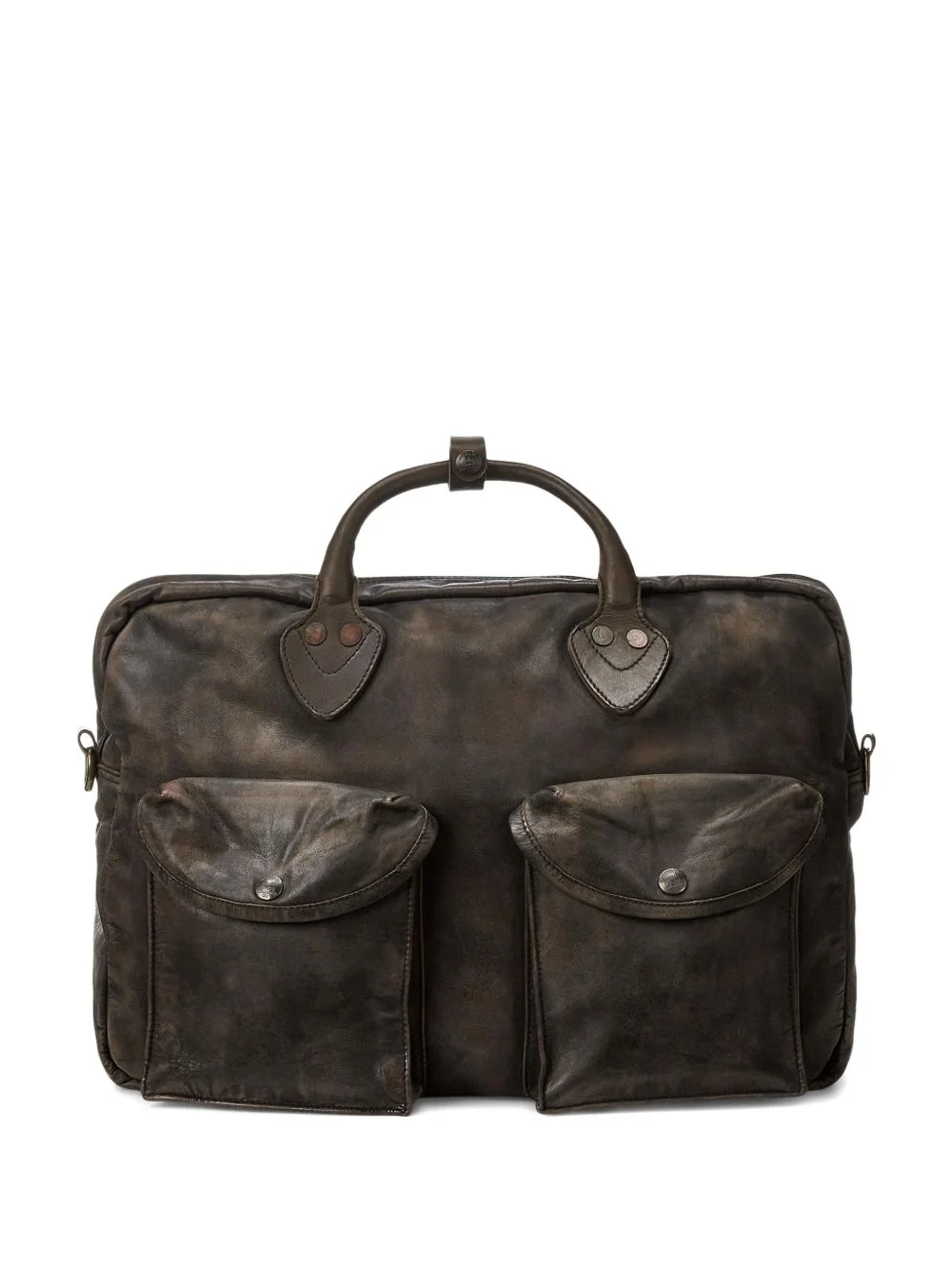 medium leather briefcase - 1
