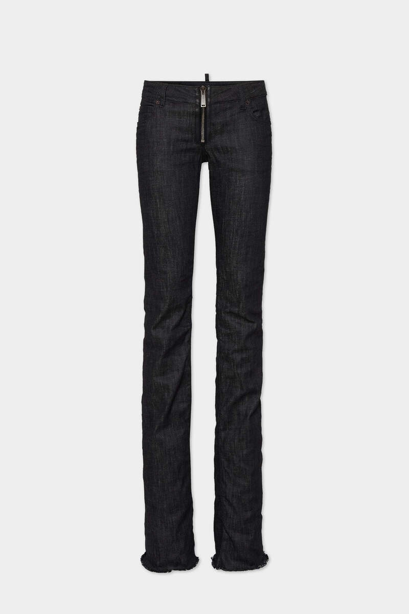 BLACK RINSE WASH BOOTCUT SHARPEI JEANS 1