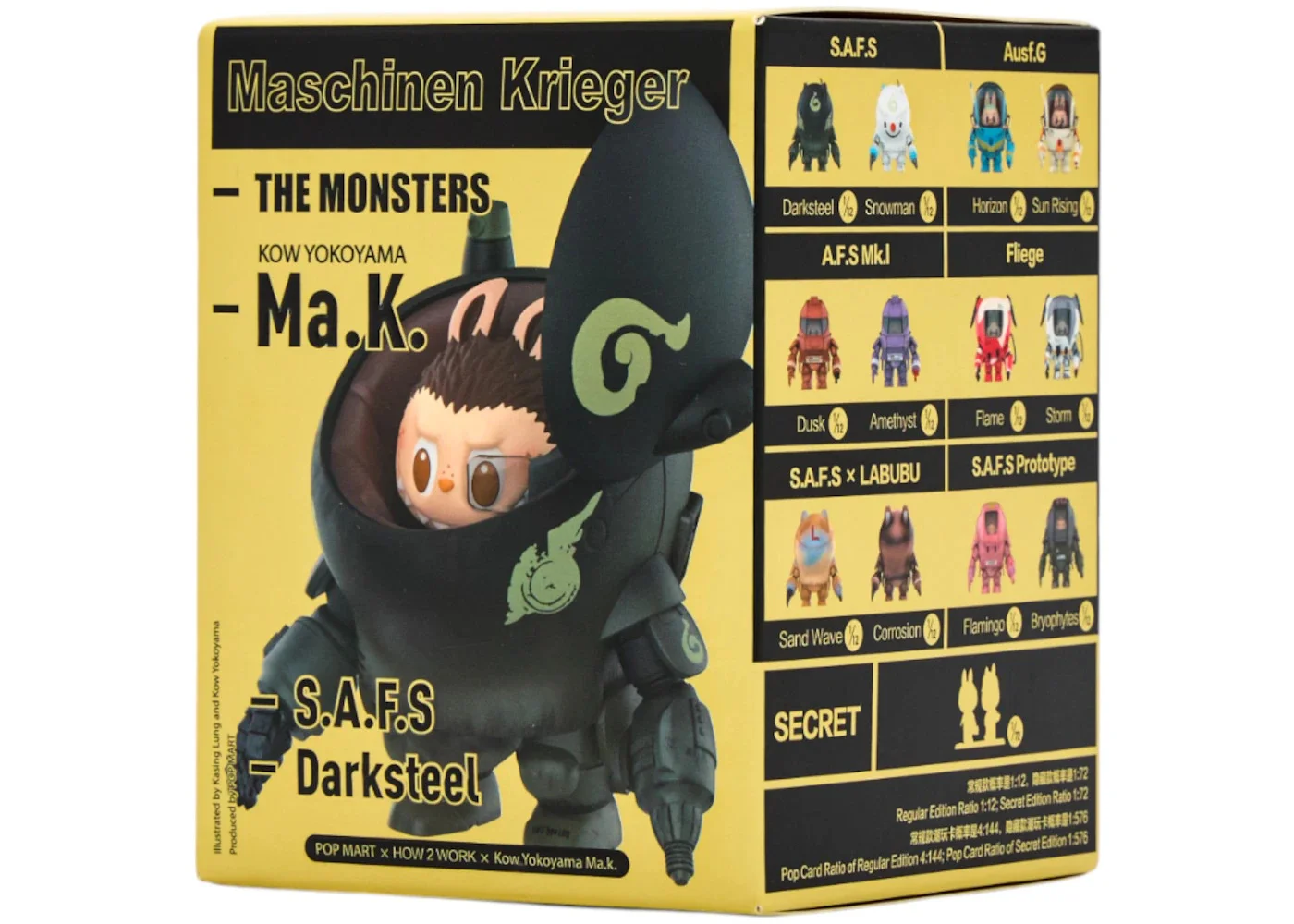 Pop Mart Labubu The Monsters x Kow Yokoyama MA.K.Series Single Darksteel Figure - 1
