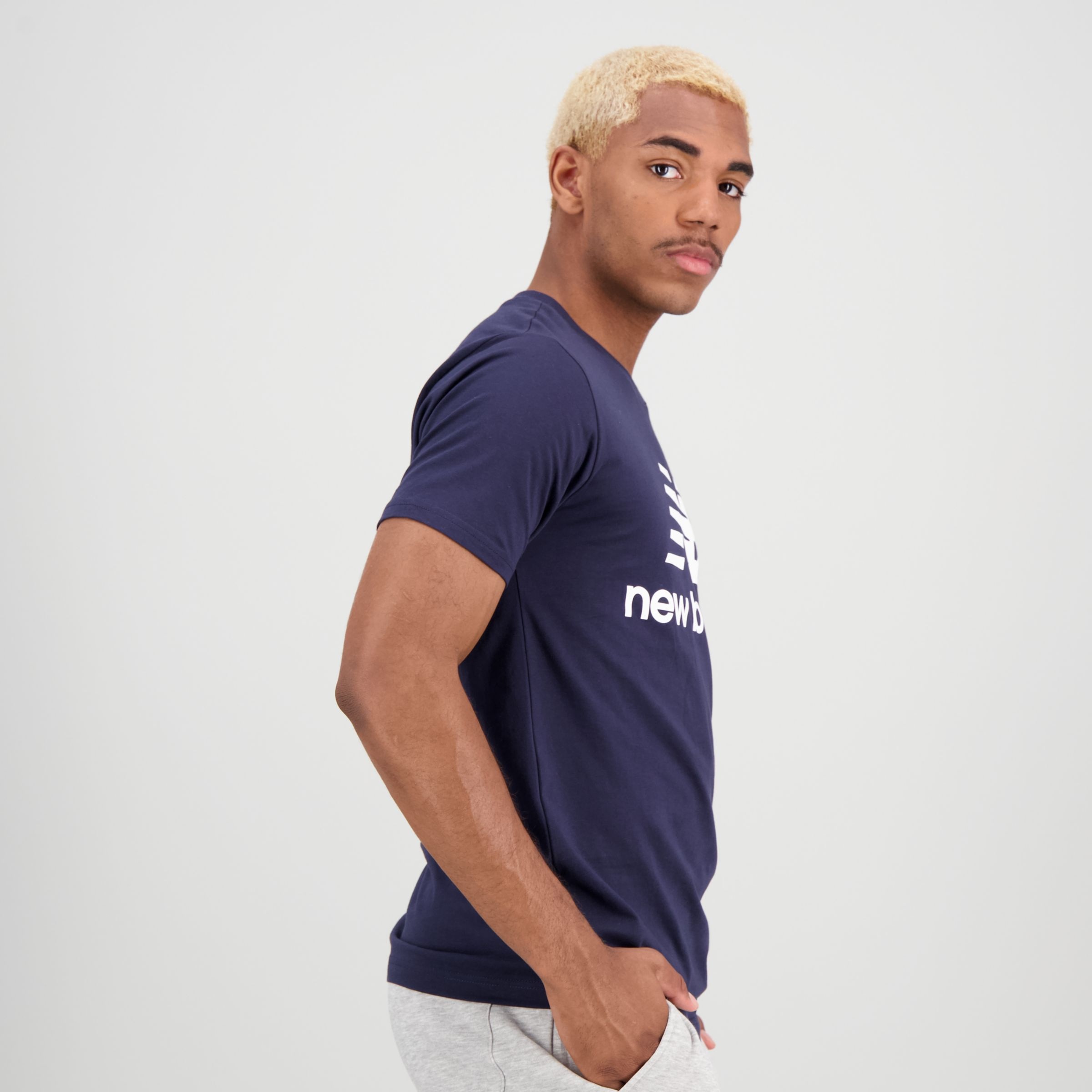 NB Essentials Stacked Logo Tee - 2