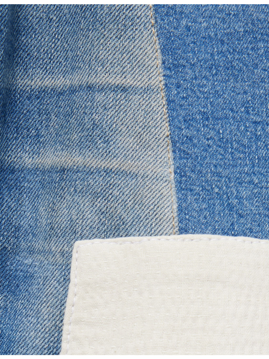 Double Knee Patch Straight-Leg Denim Jeans - 7