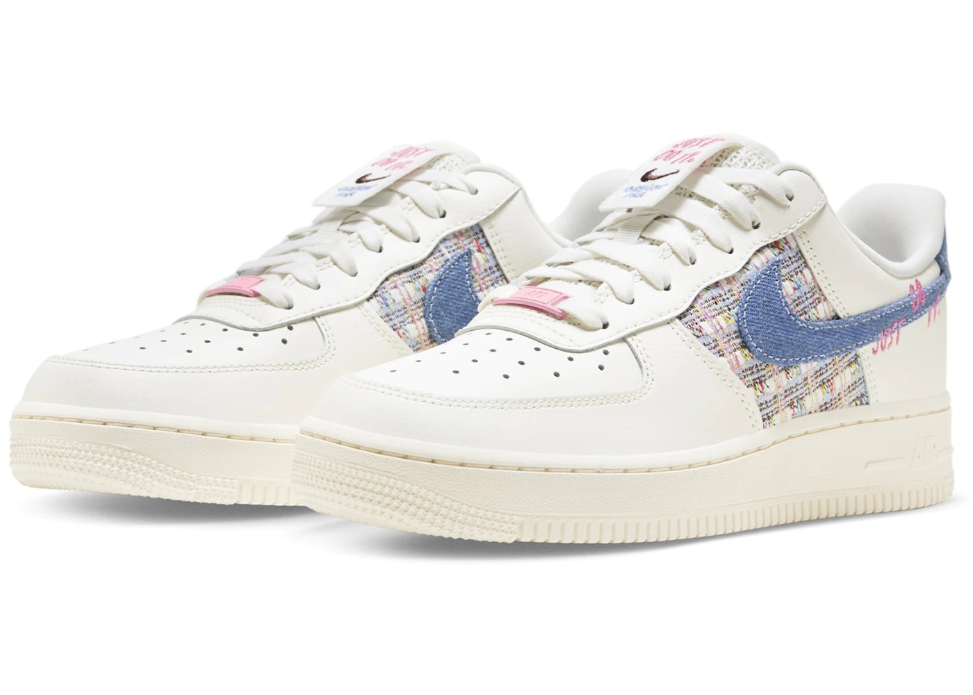 Nike Air Force 1 Low '07 LX Denim Swoosh Boucle (Women's) - 1