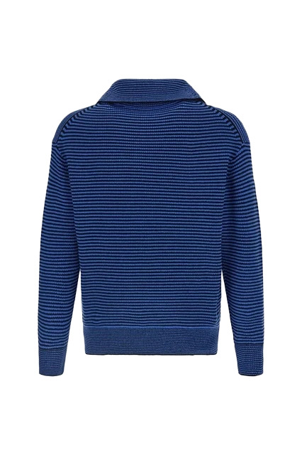JW Anderson Half Zip Jumper Blue/Black - 2