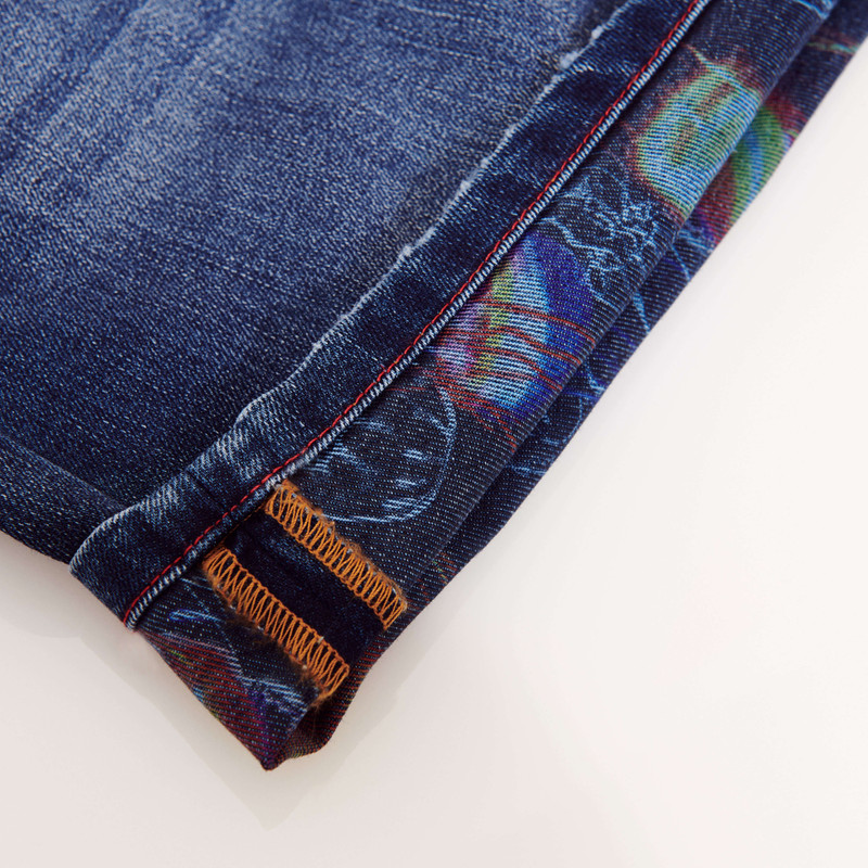 Men 5-Pockets Denim Bermuda Neo Medusa 9