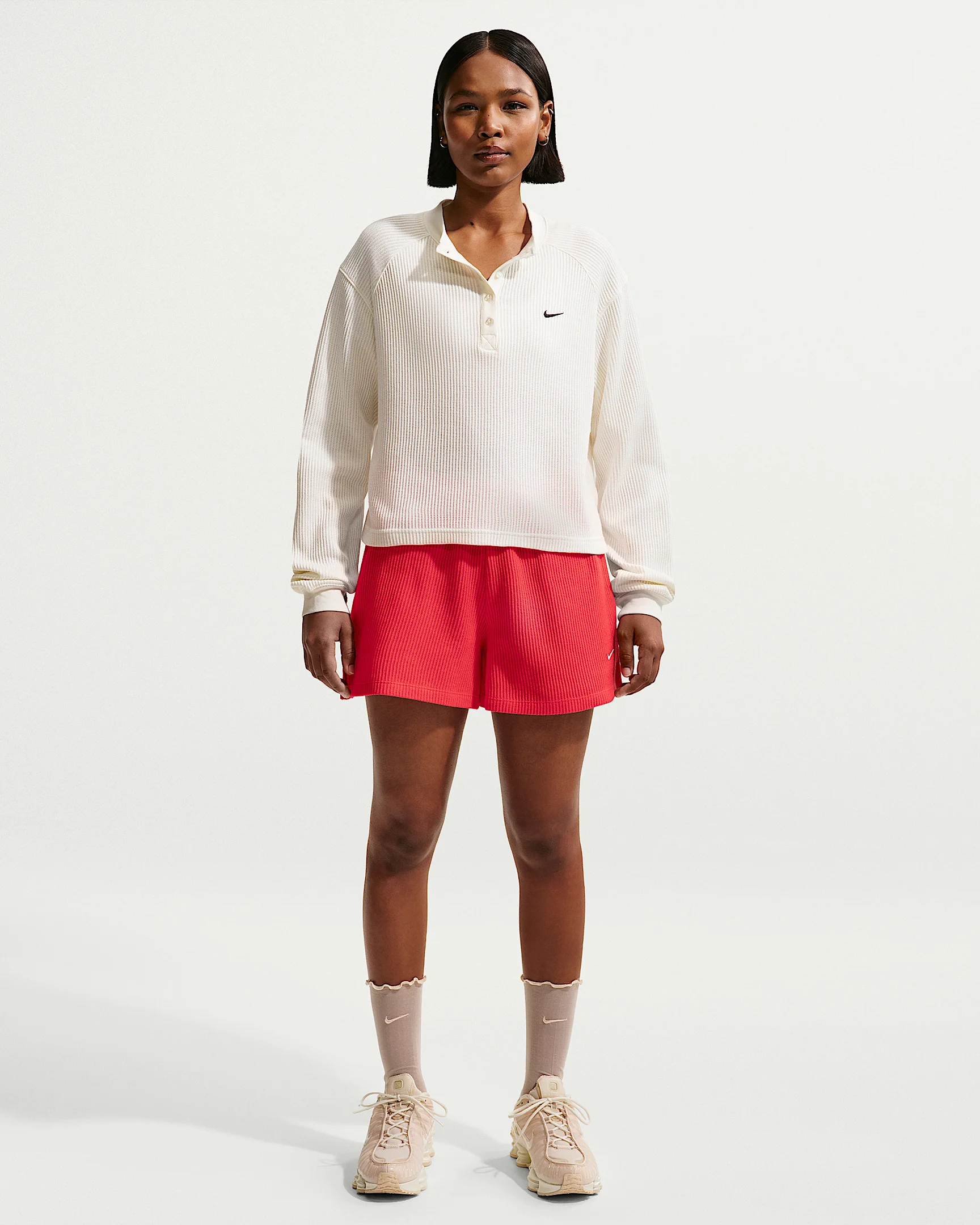 Nike Sportswear Chill Waffle Women's Loose Mid-Rise Shorts - 1