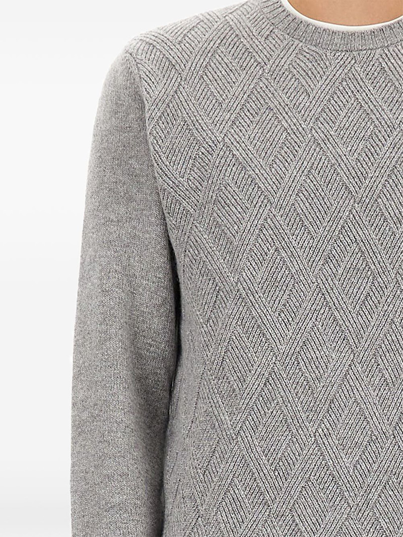 Herno diamond-pattern sweater outlook