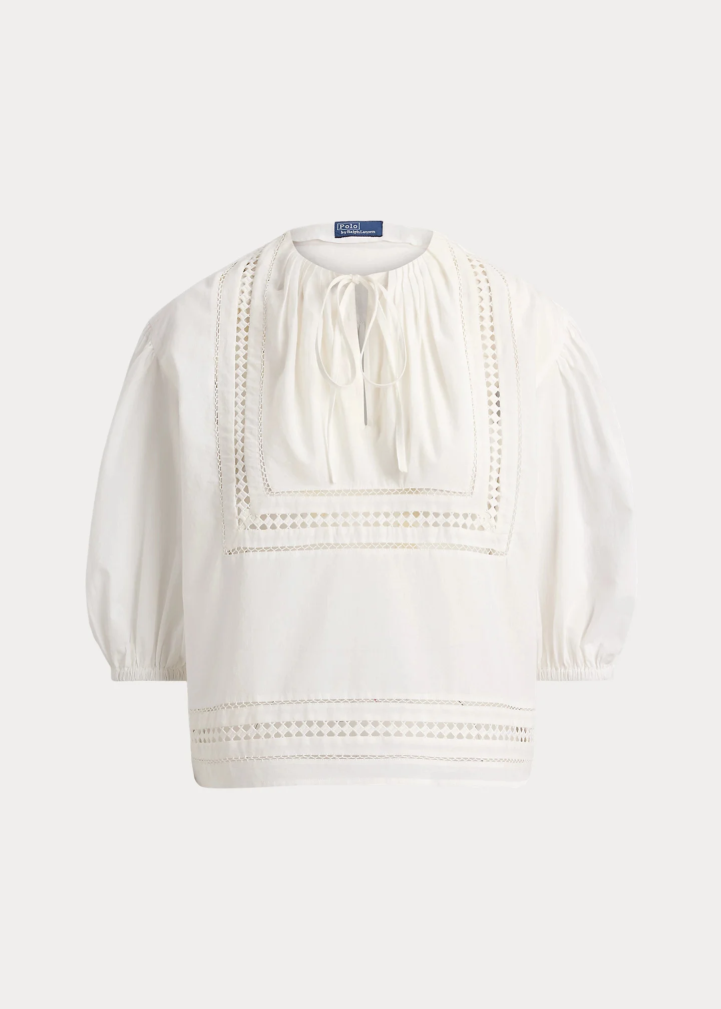Lace-Trim Cotton Shirt - 1