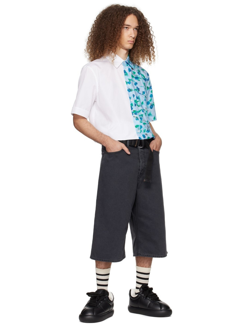 Marni Blue & White Floral Shirt outlook