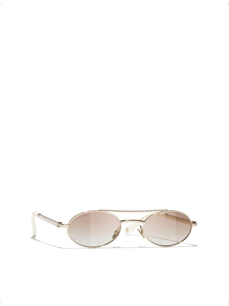 CH4297H Oval-Frame Metal Sunglasses 3