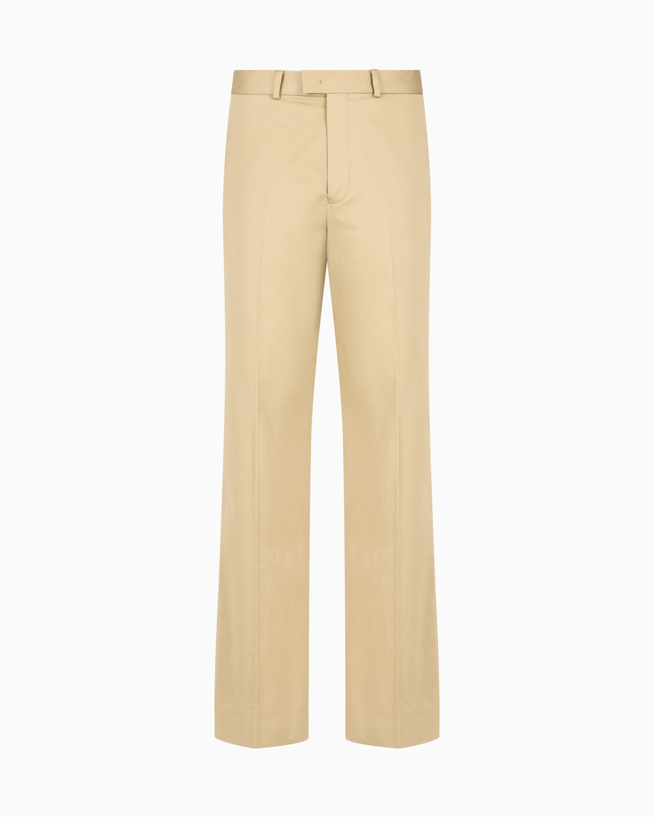 VIRGIN WOOL SATIN TROUSERS - 1
