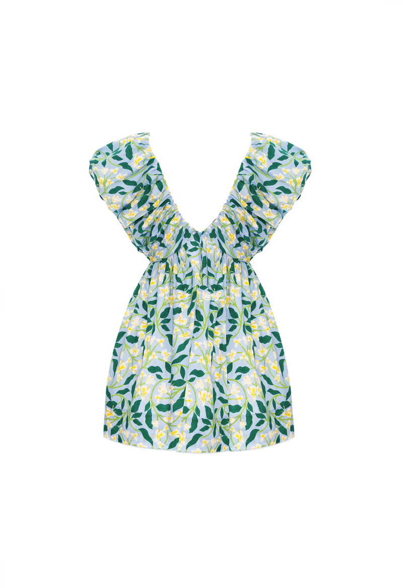 Horizonte Dos Gardenias Celeste Mini Dress 3