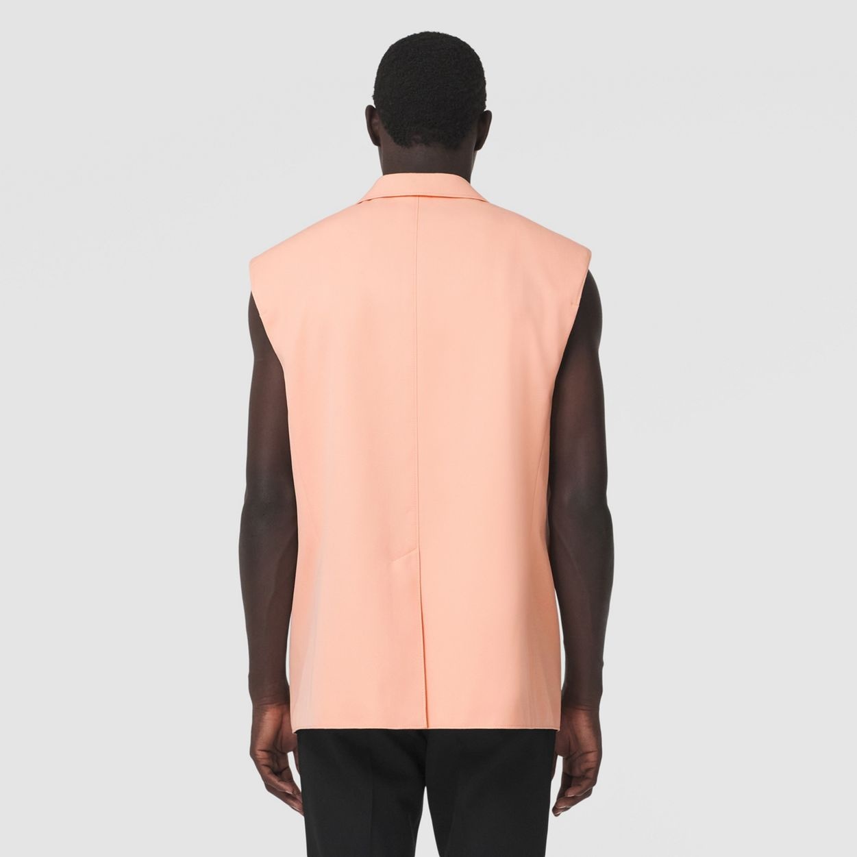 Panel Detail Sleeveless Wool Tailored Jacket - 4