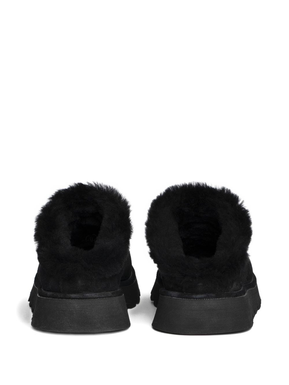 embroidered shearling mules - 3