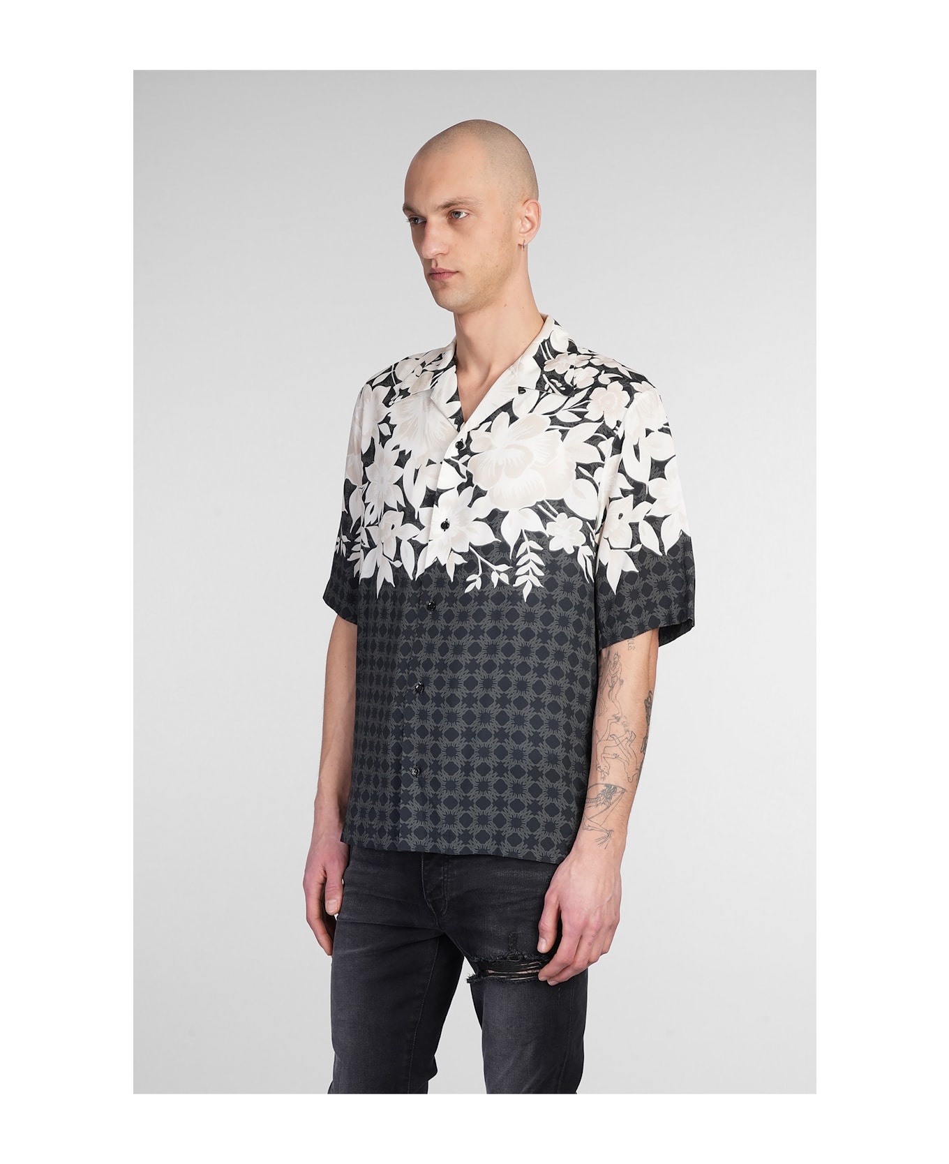 Shirt In Black Viscose - 4