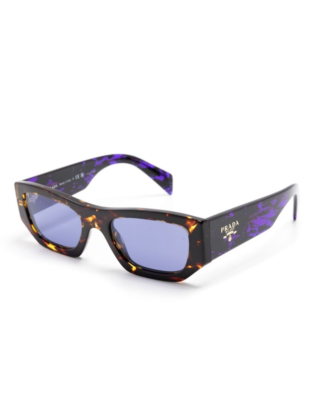 tortoiseshell rectangle-frame sunglasses - 2