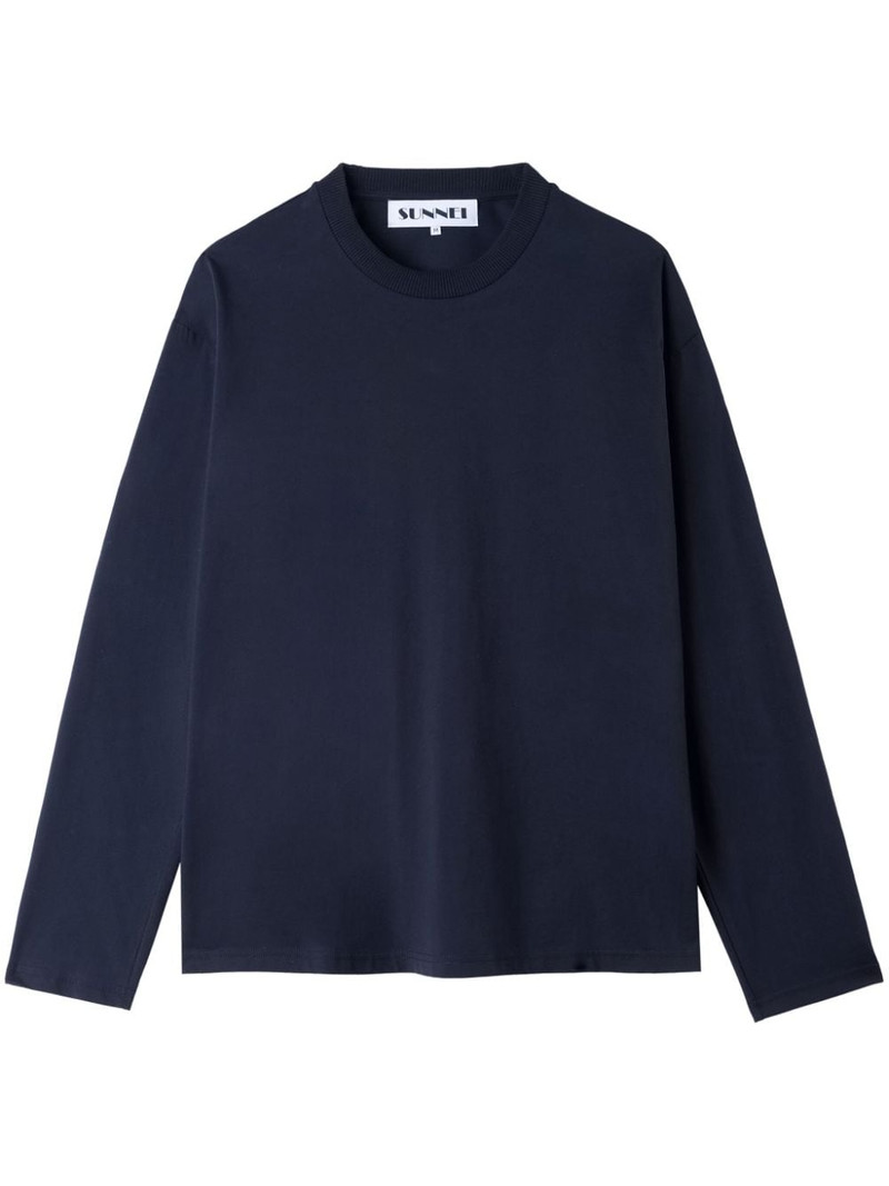 logo-embroidered T-shirt 1