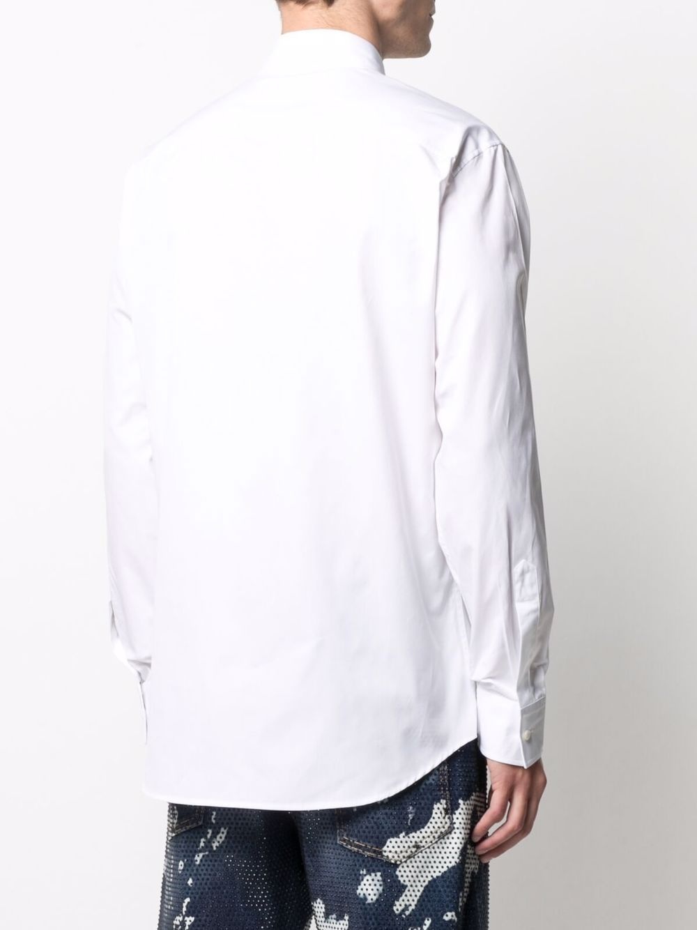 embroidered-logo detail shirt - 4