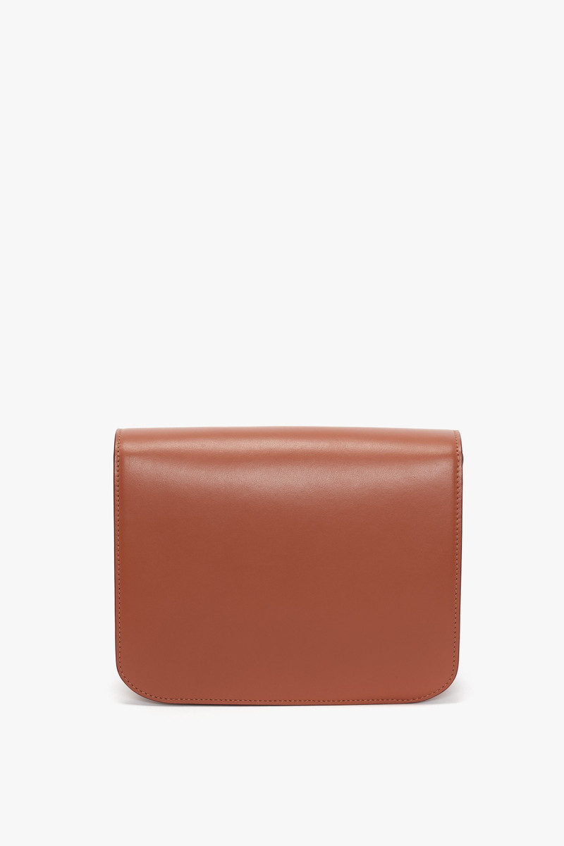 Chain Shoulder Bag In Tan Leather 4