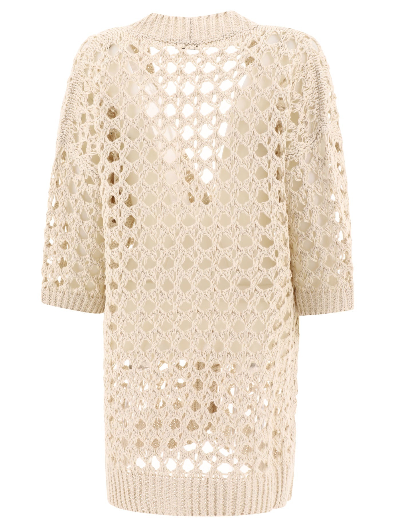 Brunello Cucinelli Juta And Cotton Mesh Cardigan - 2