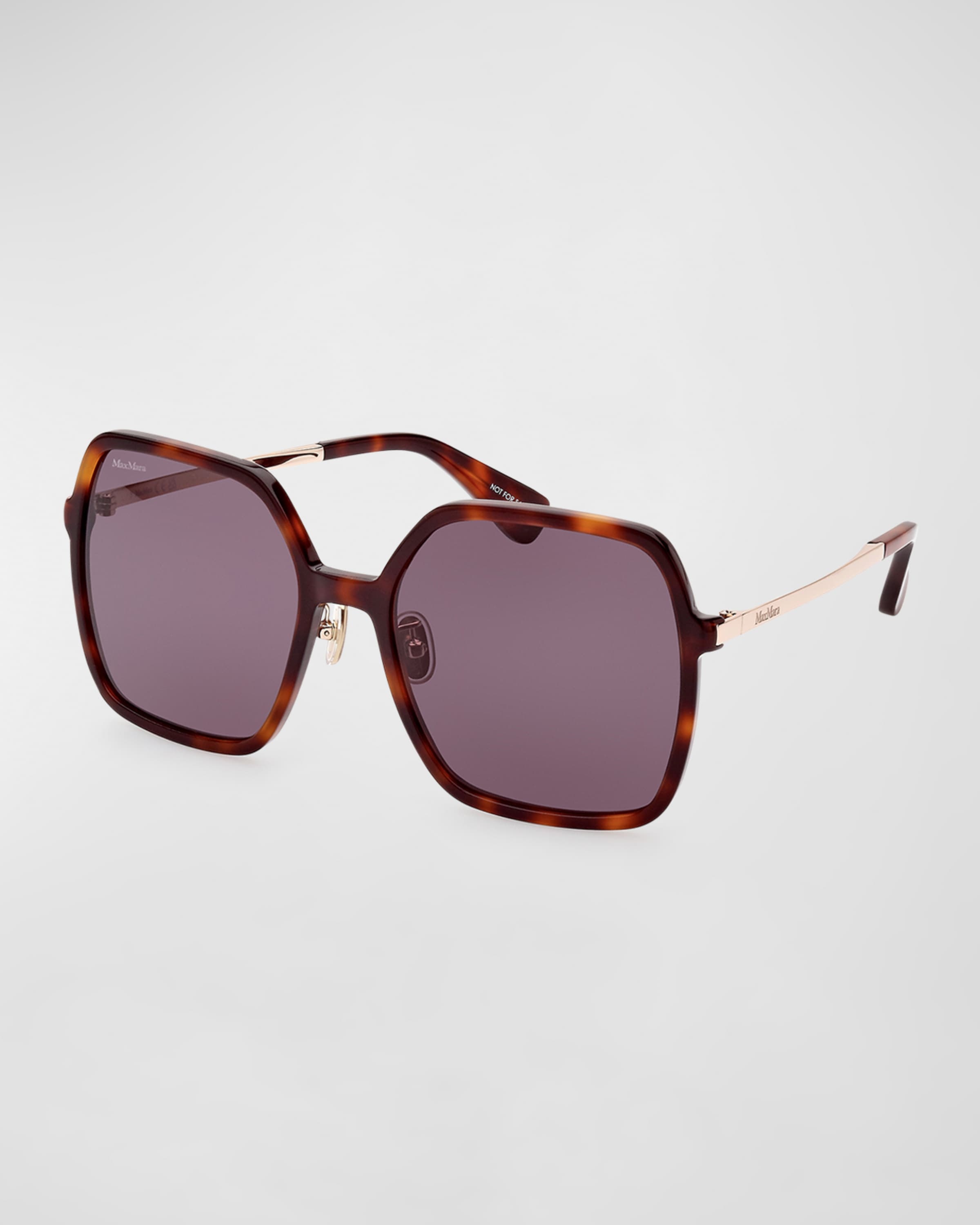 Mixed-Media Square Sunglasses - 1