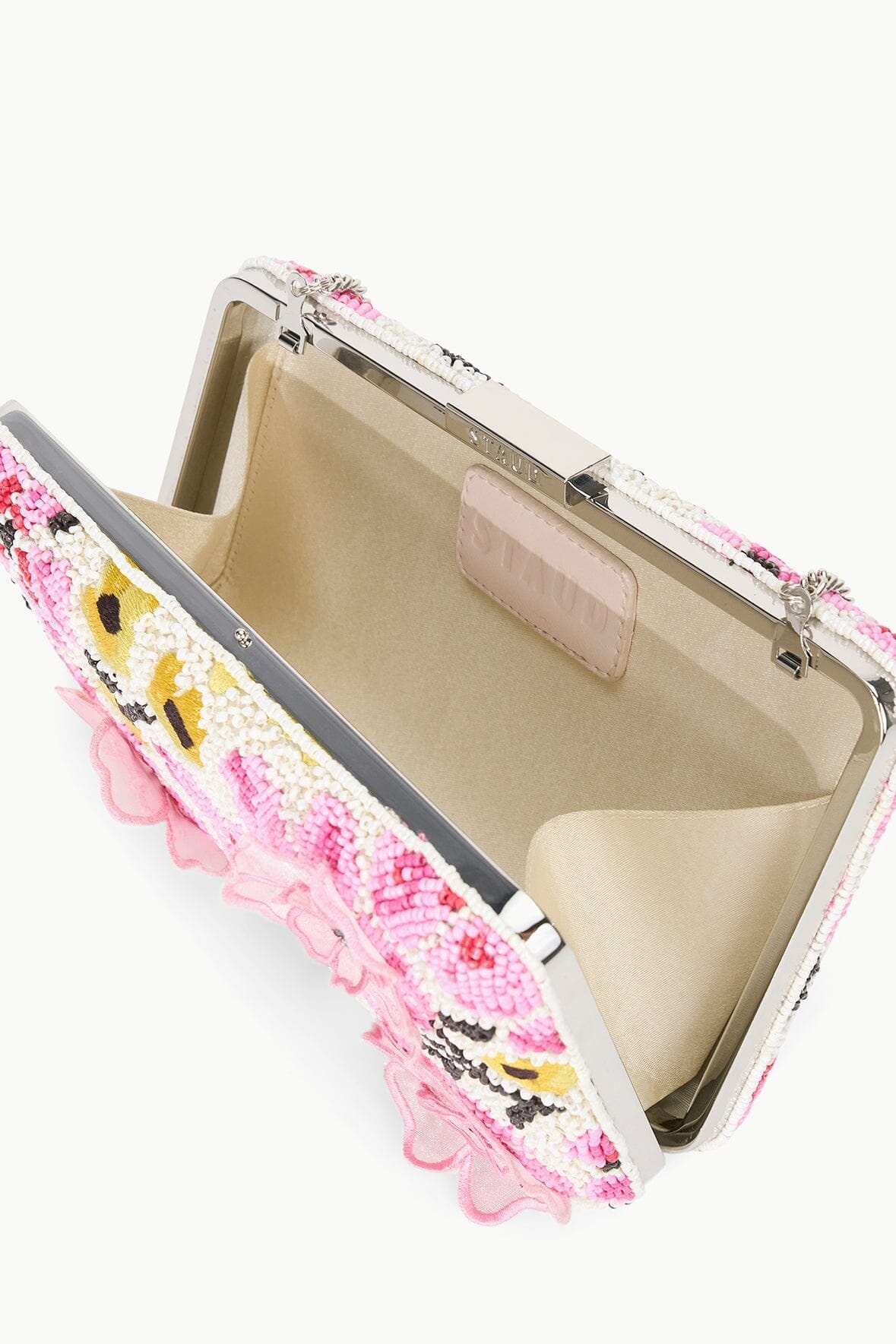 STAUD CARMELLA BEADED CLUTCH BLOSSOM FLORAL - 5